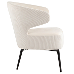 Современное мягкое кресло на металлических ножках Rakush Milk варинант исполнения - 5 | Loft Concept в Костроме