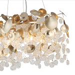 Люстра с декоративными подвесками из прозрачного стекла в форме монеток FAIRYTREE Light варинант исполнения - 5 | Loft Concept в Костроме