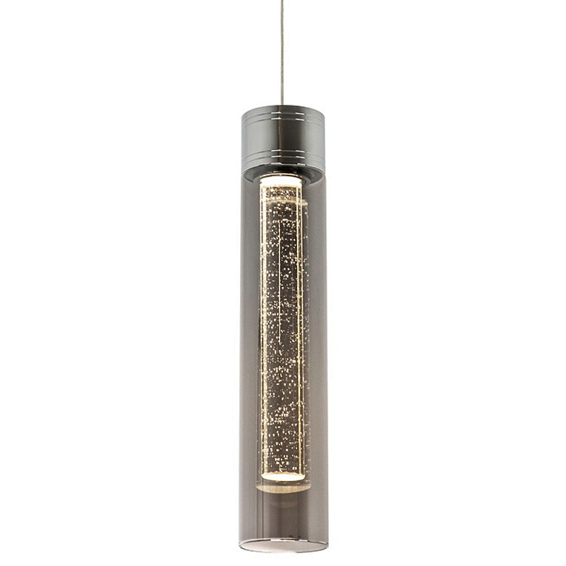 Подвесной светильник хром дымчатое стекло Sparkling Bubbles Tube Chrome Smoke Hanging Lamp Хром Прозрачный Подвесной светильник хром дымчатое стекло Sparkling Bubbles Tube Chrome Smoke Hanging Lamp Хром Прозрачный в Костроме | Loft Concept