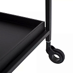Тумба чёрная на колёсах Cabinet on Wheels варинант исполнения - 3 | Loft Concept в Костроме