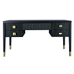 Письменный стол с 4-мя ящиками Elsa Dreams Black  варинант исполнения - 5 | Loft Concept в Костроме