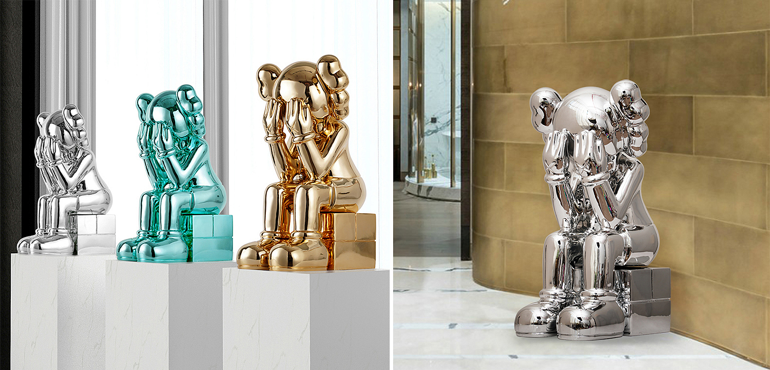 Статуэтка KAWS Passing Through Silver Статуэтка KAWS Passing Through Silver - Loft-Concept в Костроме