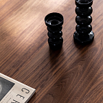 Кофейный стол овальный из дерева с 2-мя ящиками Coffee Walnut Table варинант исполнения - 6 | Loft Concept в Костроме