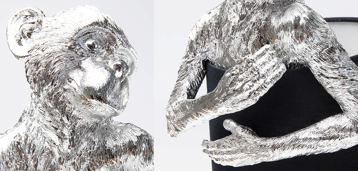 Настольная лампа Silver Monkey Hugging Lampshade - Loft-Concept в Костроме