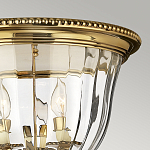 Потолочный светильник цвета латунь с прозрачным плафоном в форме чаши Hinkley варинант исполнения - 11 | Loft Concept в Костроме