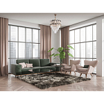 Люстра многоярусная с переплетенными металлическими элементами черного и золотого цвета и прозрачными хрустальными подвесками Empire Chandelier Crystal варинант исполнения - 12 | Loft Concept в Костроме