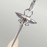 Люстра цвета никель с прозрачными стеклянными подвесками в форме капель Elstead Lighting варинант исполнения - 9 | Loft Concept в Костроме