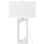 Настольная лампа на прямоугольном корпусе с тканевым абажуром One Piece Support варинант исполнения - 4 | Loft Concept в Костроме