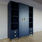 Большой шкаф с витриной Elsa Dreams Blue варинант исполнения - 1 | Loft Concept в Костроме