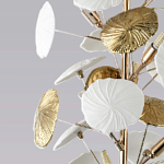 Торшер в виде белых и золотых цветов Bouquet of Light варинант исполнения - 3 | Loft Concept в Костроме
