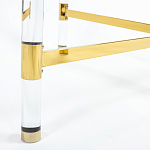 Кофейный столик со столешницей из стекла Crossy варинант исполнения - 4 | Loft Concept в Костроме