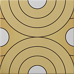 Дизайнерская плитка с узором Диски варинант исполнения - 2 | Loft Concept в Костроме