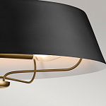 Подвесной светильник с конусовидным металлическим абажуром черного цвета Kichler варинант исполнения - 16 | Loft Concept в Костроме