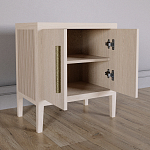 Тумбочка Primo с дверцами шпон Светлый дуб варинант исполнения - 3 | Loft Concept в Костроме