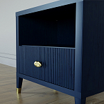 Прикроватная тумбочка с полкой Elsa Dreams Blue варинант исполнения - 3 | Loft Concept в Костроме