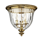 Потолочный светильник цвета латунь с прозрачным плафоном в форме чаши Hinkley варинант исполнения - 8 | Loft Concept в Костроме