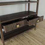 Стеллаж с двумя ящиками Elsa Dreams Walnut варинант исполнения - 3 | Loft Concept в Костроме