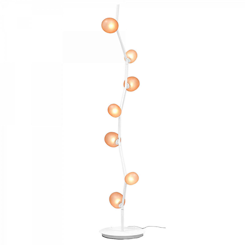 Торшер Conol Floor lamp Белый Янтарь (Amber) Торшер Conol Floor lamp Белый Янтарь (Amber) в Костроме | Loft Concept