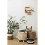 Корзина для хранения с ручками Interlacement Green варинант исполнения - 6 | Loft Concept в Костроме