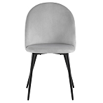 Мягкий стул в сером велюре Miruna Chair варинант исполнения - 2 | Loft Concept в Костроме