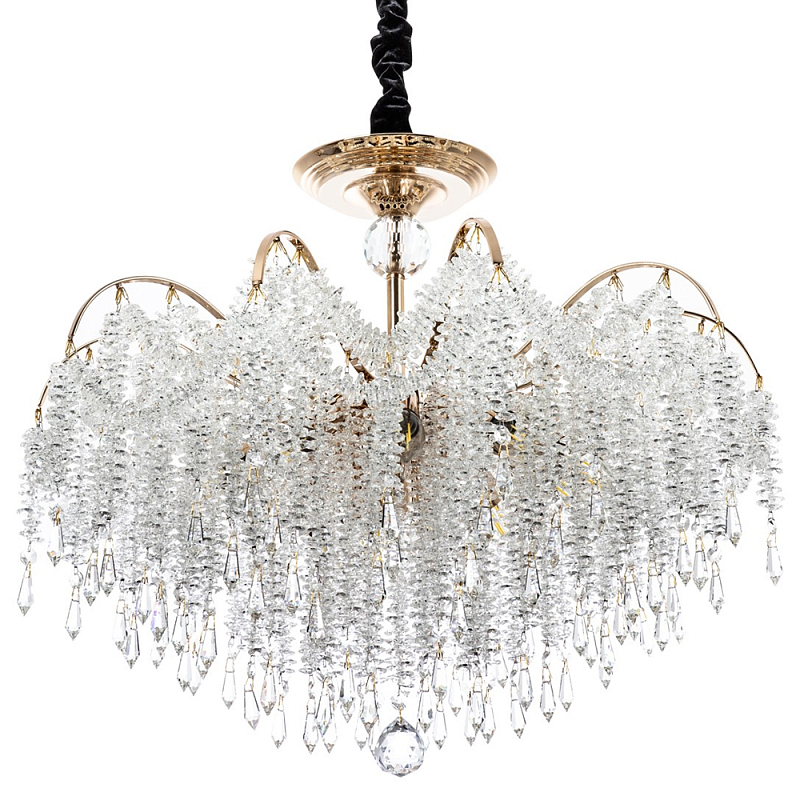 Люстра с хрустальными подвесками Crystal Classic Fairytree Chandelier 12 Золотой Прозрачное Стекло Люстра с хрустальными подвесками Crystal Classic Fairytree Chandelier 12 Золотой Прозрачное Стекло в Костроме | Loft Concept