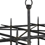 Люстра черная квадратной остроконечной формы Black Square варинант исполнения - 1 | Loft Concept в Костроме