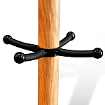 Вешалка с круглым основанием и черными металлическими крючками Industrial Metal Rust варинант исполнения - 2 | Loft Concept в Костроме