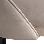 Стул велюровый серо-бежевый Schelde Gray Beige варинант исполнения - 4 | Loft Concept в Костроме