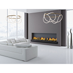 Люстра подвесная круглая золотого цвета с белыми изогнутыми световыми линиями Luke Lampco Tracer Lamp варинант исполнения - 12 | Loft Concept в Костроме