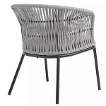 Кресло с декоративным плетением на спинке и подлокотниках Armchair Weaving варинант исполнения - 3 | Loft Concept в Костроме