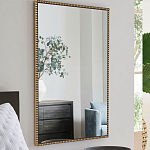 Зеркало прямоугольное в фактурной золотой раме Reflective Fabric варинант исполнения - 6 | Loft Concept в Костроме