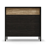 Комод 4 ящика с подсветкой на рельефном фасаде Warm Industrial варинант исполнения - 1 | Loft Concept в Костроме