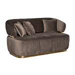 Диван двухместный коричневый Clarisse варинант исполнения - 1 | Loft Concept в Костроме