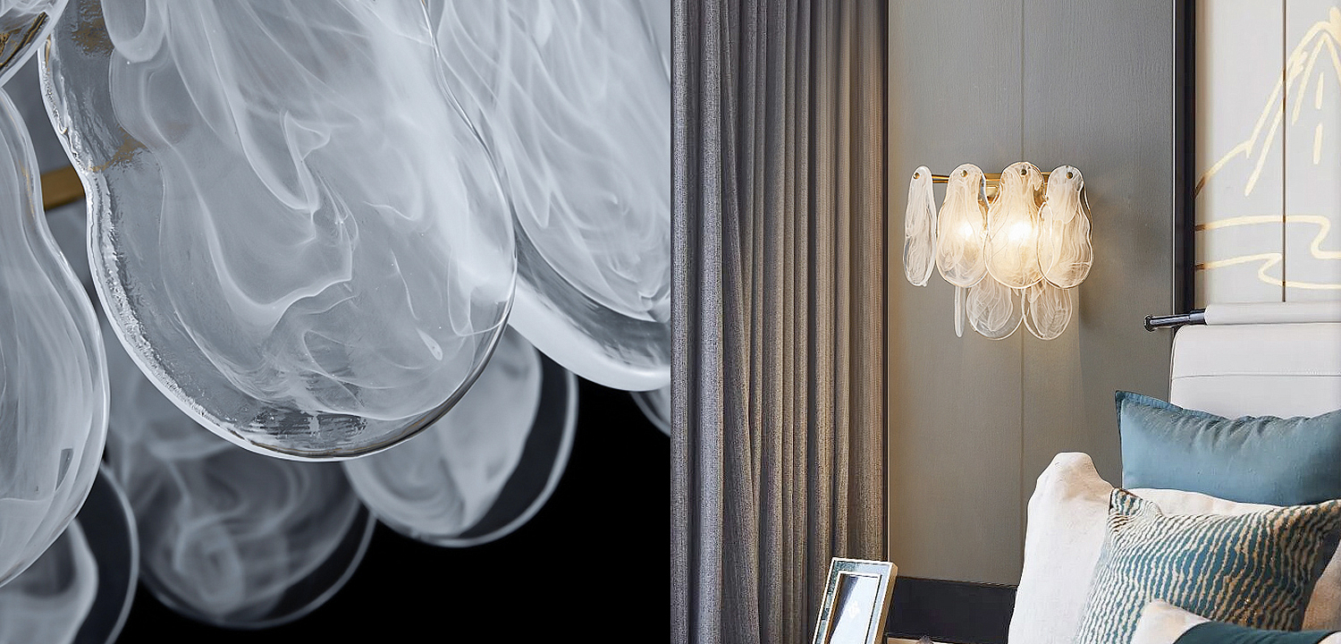 Бра Maat Textured Glass Sconce Бра Maat Textured Glass Sconce - Loft-Concept в Костроме