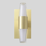 Бра с золотым основанием и прозрачным плафоном цилиндрической формы Golden Geometry варинант исполнения - 1 | Loft Concept в Костроме