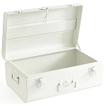 Металлический сундук Metal Chest White варинант исполнения - 2 | Loft Concept в Костроме