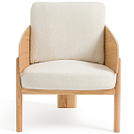 Кресло с каркасом из массива дуба Gallin Chair Boucle варинант исполнения - 2 | Loft Concept в Костроме