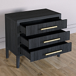 Тумба Primo  с тремя ящиками шпон Черный дуб варинант исполнения - 4 | Loft Concept в Костроме