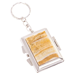 Зеркало брелок складное двухстороннее из натурального камня Оникс Silver Stone Mirrors варинант исполнения - 1 | Loft Concept в Костроме