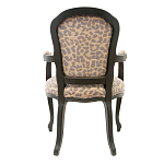 Полукресло с мягкой обивкой из льна на 4-х ножках из массива березы Gladys Armchair варинант исполнения - 2 | Loft Concept в Костроме