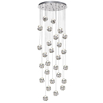 Люстра каскадня с 27-ю прозрачными шарообразными подвесами Bubbles Bocci варинант исполнения - 4 | Loft Concept в Костроме