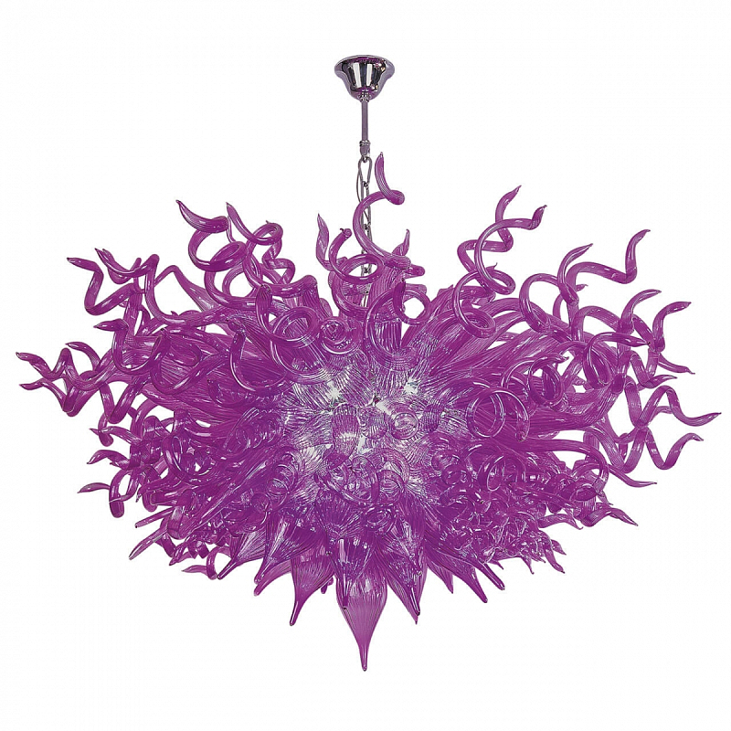 Люстра Jellyfish Tentacles Фиолетовый Хром Люстра Jellyfish Tentacles Фиолетовый Хром в Костроме | Loft Concept