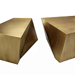 Комплект из 2-х дизайнерский журнальных столов геометрической формы Ribefyk варинант исполнения - 1 | Loft Concept в Костроме