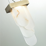 Подвесной светильник с белыми вертикальными элементами Alabaster Totem варинант исполнения - 11 | Loft Concept в Костроме