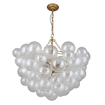 Люстра подвесная с рифлёными стеклянными шарами в форме воздушного облака Berries Chandelier варинант исполнения - 1 | Loft Concept в Костроме