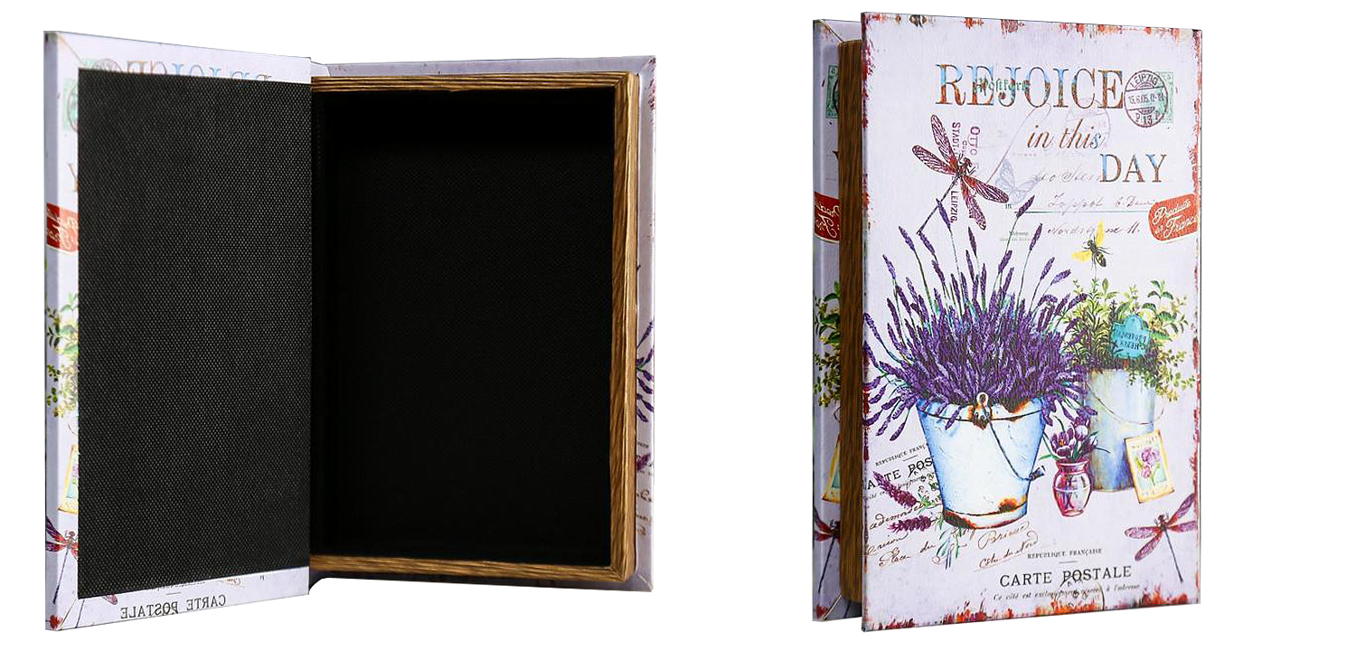 Шкатулка-книга Lavender Mirror Book Box Шкатулка-книга Lavender Mirror Book Box - Loft-Concept в Костроме