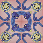 Плитка дизайнерская с узором Дива варинант исполнения - 1 | Loft Concept в Костроме