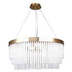 Люстра подвесная со стеклянными подвесками в виде перекрученных трубочек Nembus варинант исполнения - 1 | Loft Concept в Костроме