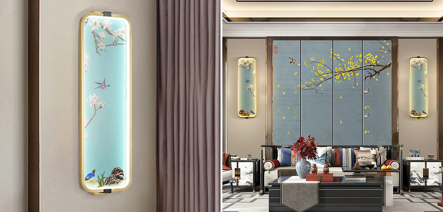 Бра Birds Oriental Scenes Wall Lamp Бра Birds Oriental Scenes Wall Lamp - Loft-Concept в Костроме