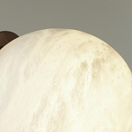 Настенно-потолочный светильник с плафоном в форме шара из алебастра Cryptocrystalline Stone варинант исполнения - 6 | Loft Concept в Костроме